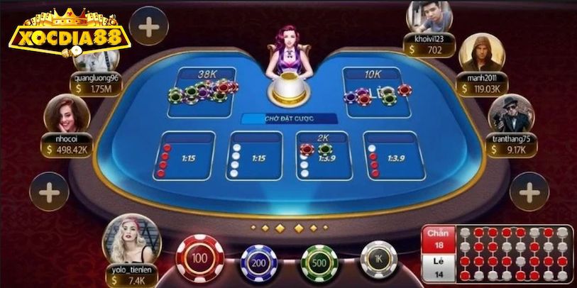 Mời anh em làm quen với giao diện xóc đĩa trên XocDia88